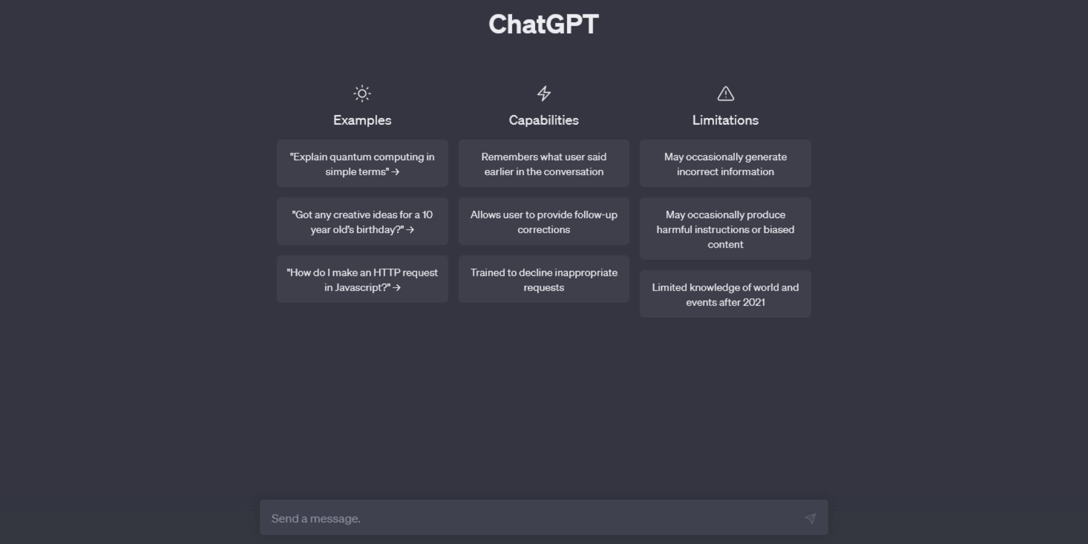 ChatGPT Dashboard