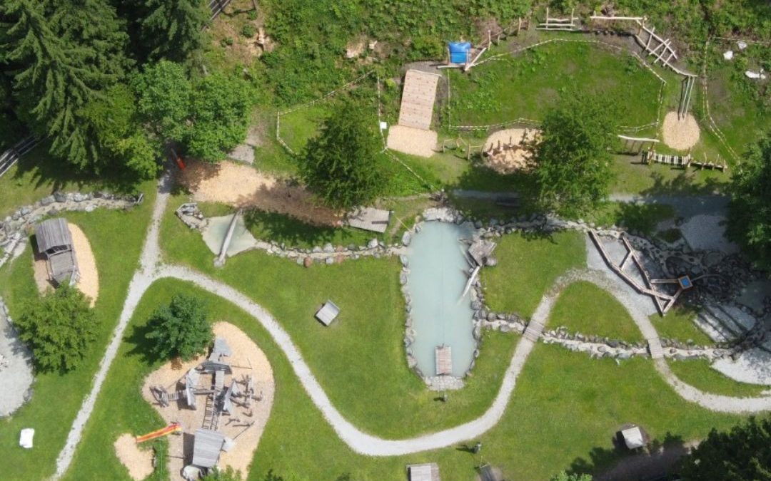 Drohnenshot Galitzenklamm Wasserspielplatz
